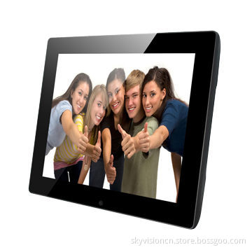 12.1-inch LCD digital photo frame, built-in memory, loop video play